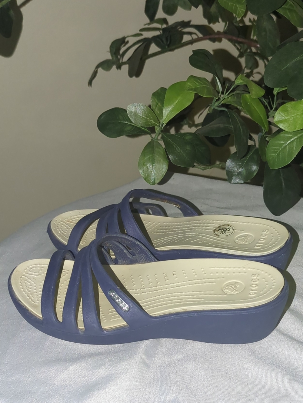 Crocs Navy Blue Slip-On Sandals